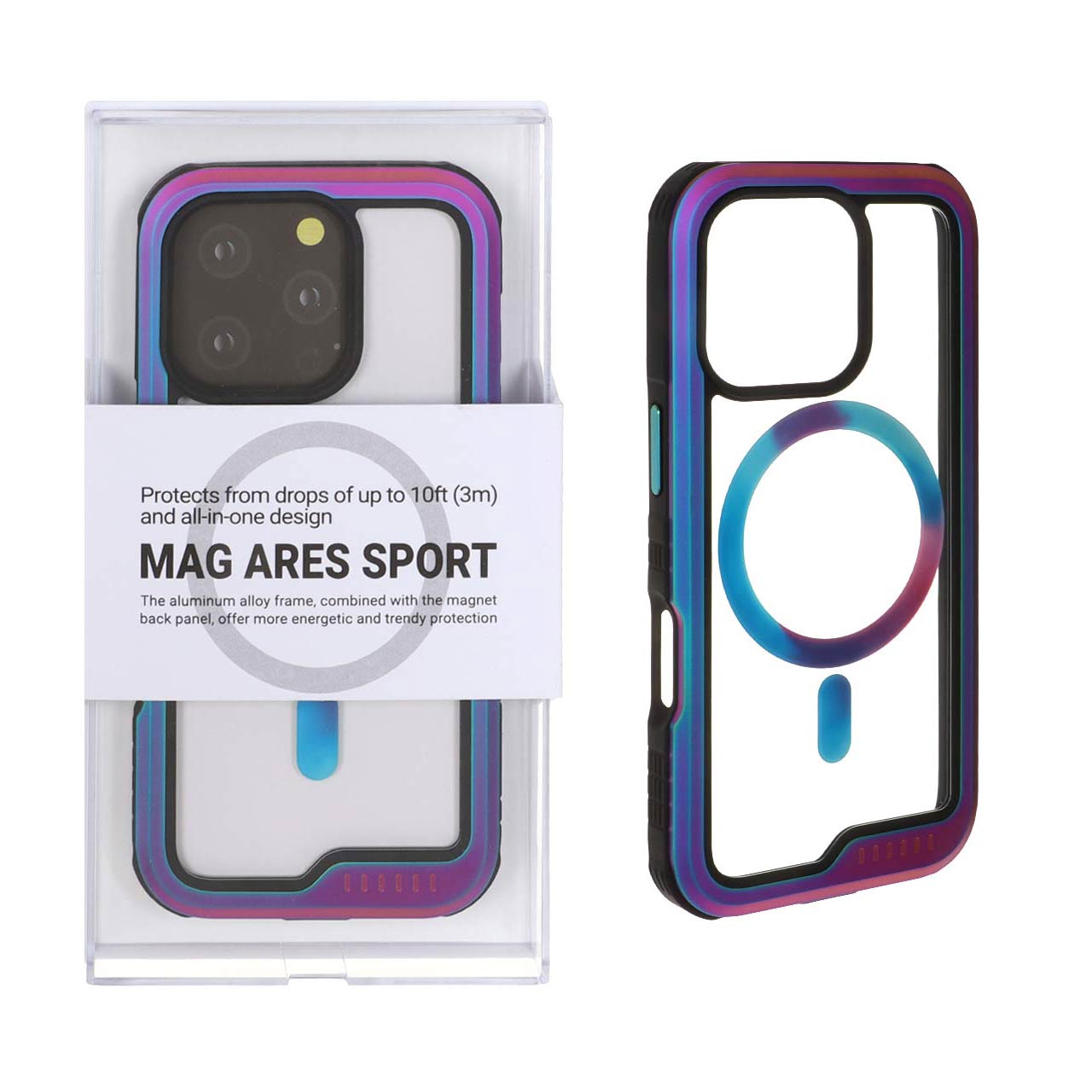 قاب Original KDoo MAG ARES Sport مدل Apple iPhone 16 Pro Max - هفت رنگ (پک دار) - NTC